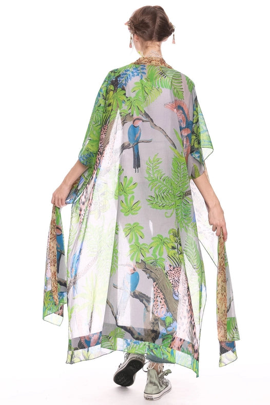 Wild Nights Maxi Kimono-Kimono-Aratta-OS-Slate Tropical-Urbanheer