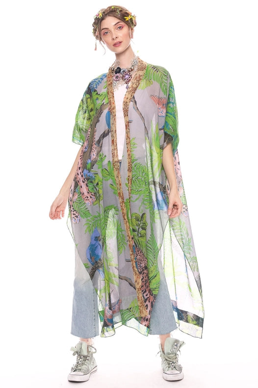 Wild Nights Maxi Kimono-Kimono-Aratta-OS-Slate Tropical-Urbanheer