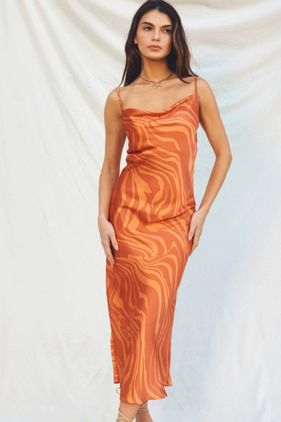 Wilder Days Criss Cross Midi Dress Golden Sand-Dress-Dress Forum-S-GOLDEN SAND-Urbanheer