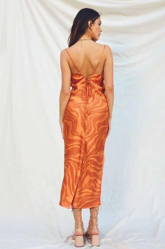 Wilder Days Criss Cross Midi Dress Golden Sand-Dress-Dress Forum-S-GOLDEN SAND-Urbanheer