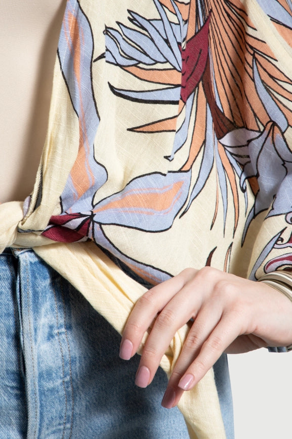 Wildflower Tie Front Kimono-Kimono-SAACHI-Wildflower-Urbanheer