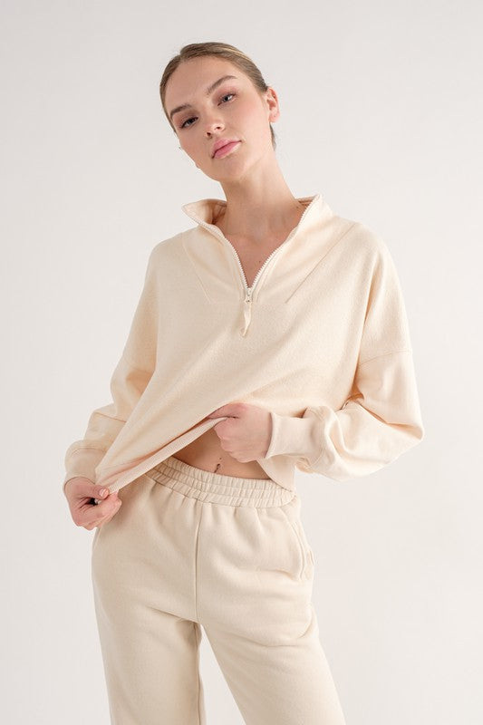 Willow Oversized Washed Top-Sweater Top-Papermoon-S-CREAM-Urbanheer