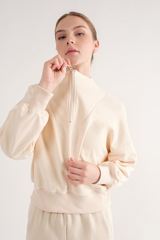 Willow Oversized Washed Top-Sweater Top-Papermoon-S-CREAM-Urbanheer