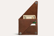 Wing Fold Card Case-Business Card Cases-Kiko Leather-4" x 3.5"-brown-Urbanheer