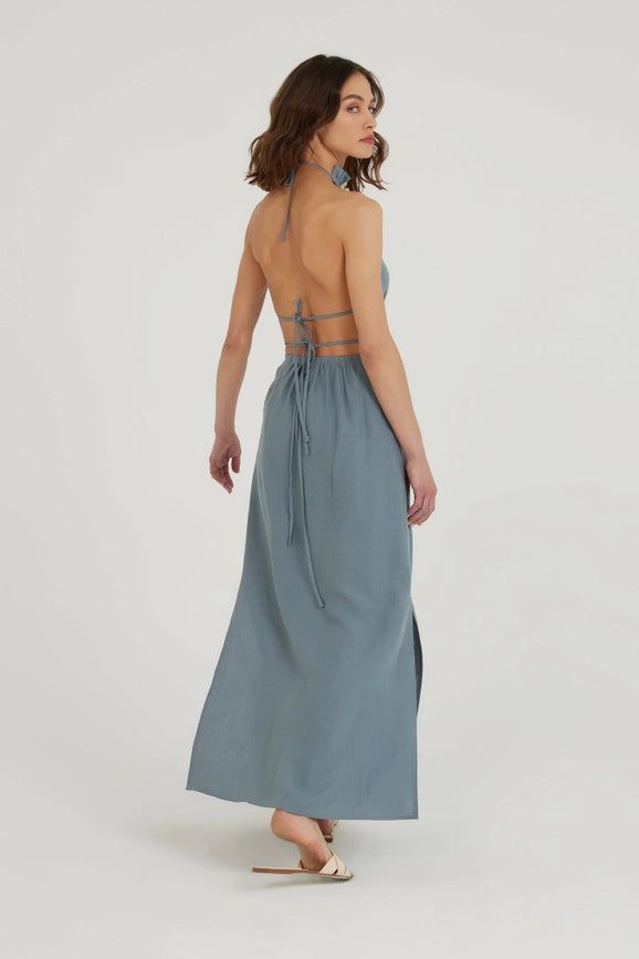 Within Her Own Forest Dress-Dress-Dor Raw Luxury-XS-Oatmeal-Urbanheer