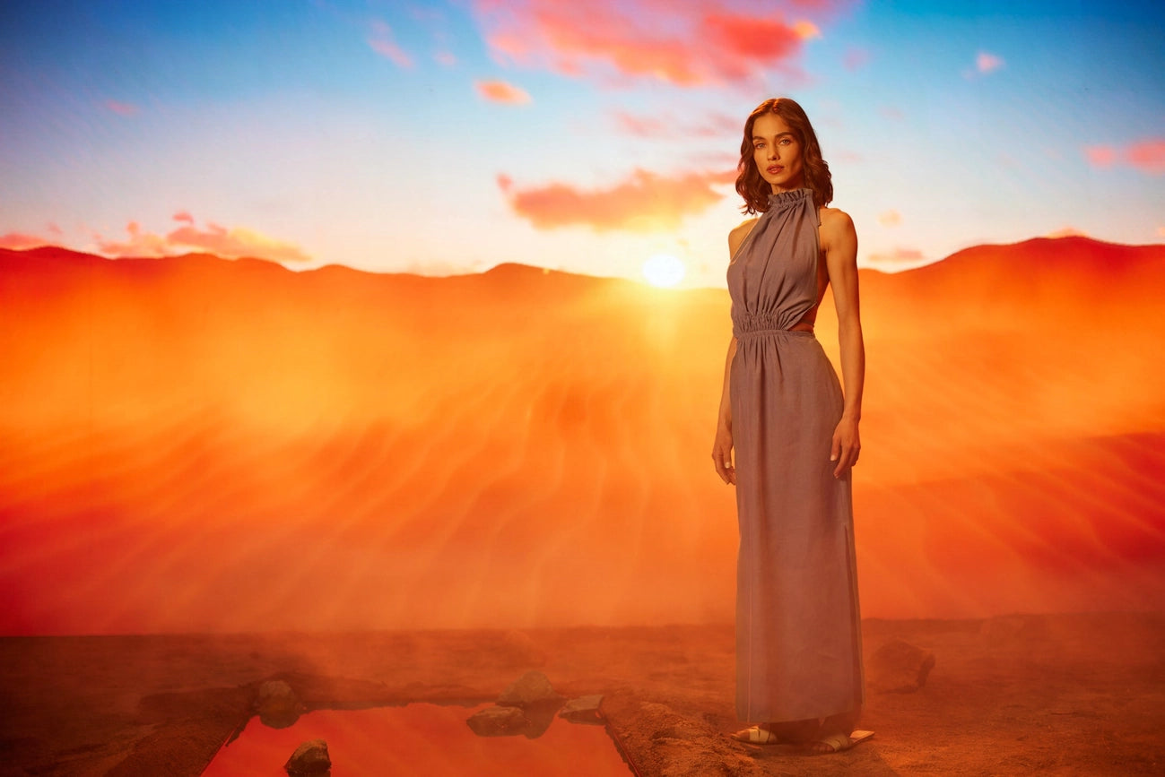 Within Her Own Forest Dress-Dress-Dor Raw Luxury-XS-Oatmeal-Urbanheer