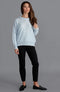 Womens 100% Cashmere Crew Neck Jumper-Jumper-Paul James Knitwear-S-Pale Blue-Urbanheer