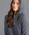 Womens 100% Cashmere Hooded Jumper Grey-Sweater-Paul James Knitwear-S-Urbanheer
