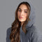 Womens 100% Cashmere Hooded Jumper Grey-Sweater-Paul James Knitwear-S-Urbanheer