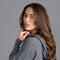 Womens 100% Cashmere Hooded Jumper Grey-Sweater-Paul James Knitwear-S-Urbanheer