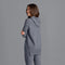 Womens 100% Cashmere Hooded Jumper Grey-Sweater-Paul James Knitwear-S-Urbanheer