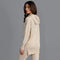 Womens 100% Cashmere Hooded Jumper Sandshell-Sweater-Paul James Knitwear-S-Urbanheer