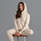Womens 100% Cashmere Hooded Jumper Sandshell-Sweater-Paul James Knitwear-S-Urbanheer
