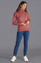 Womens 100% Chunky Merino Wool Submariner Roll Neck Jumper Dusky Pink-Jumper-Paul James Knitwear-M-Urbanheer