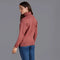 Womens 100% Chunky Merino Wool Submariner Roll Neck Jumper Dusky Pink-Jumper-Paul James Knitwear-M-Urbanheer