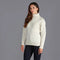 Womens 100% Chunky Merino Wool Submariner Roll Neck Jumper Ecru-Jumper-Paul James Knitwear-XXL-Urbanheer