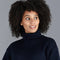 Womens 100% Chunky Merino Wool Submariner Roll Neck Jumper Navy-Jumper-Paul James Knitwear-S-Urbanheer