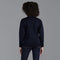 Womens 100% Chunky Merino Wool Submariner Roll Neck Jumper Navy-Jumper-Paul James Knitwear-S-Urbanheer