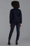 Womens 100% Chunky Merino Wool Submariner Roll Neck Jumper Navy-Jumper-Paul James Knitwear-S-Urbanheer