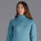 Womens 100% Chunky Merino Wool Submariner Roll Neck Jumper Teal-Jumper-Paul James Knitwear-S-Urbanheer