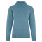 Womens 100% Chunky Merino Wool Submariner Roll Neck Jumper Teal-Jumper-Paul James Knitwear-S-Urbanheer