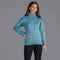 Womens 100% Chunky Merino Wool Submariner Roll Neck Jumper Teal-Jumper-Paul James Knitwear-S-Urbanheer