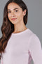 Womens 100% Cotton Crew Neck Jumper-Jumper-Paul James Knitwear-XS-Navy-Urbanheer