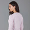 Womens 100% Cotton Crew Neck Jumper-Jumper-Paul James Knitwear-XS-Navy-Urbanheer