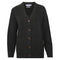 Womens 100% Lambswool V Neck Ribbed Cardigan with Pockets-Cardigan-Paul James Knitwear-S-Seaweed Green-Urbanheer