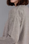 Womens 100% Lambswool V Neck Ribbed Cardigan with Pockets Cobble Beige-Cardigan-Paul James Knitwear-S-Urbanheer