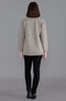 Womens 100% Lambswool V Neck Ribbed Cardigan with Pockets Cobble Beige-Cardigan-Paul James Knitwear-S-Urbanheer