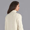 Womens Chunky Merino Wool Roll Neck Cable Jumper-Jumper-Paul James Knitwear-XS-Ecru-Urbanheer