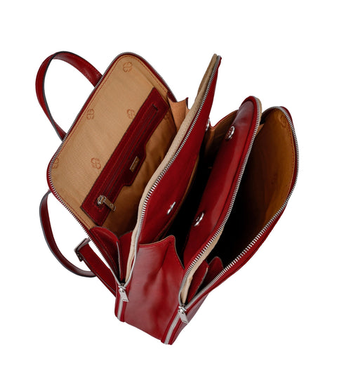 Women's Convertible Leather Backpack Shoulder Bag - Clarissa