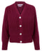 Womens Cotton Oversized V Neck Ribbed Cardigan Rhododendron-Cardigan-Paul James Knitwear-M-Urbanheer