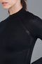 Womens Heavyweight Merino Activewear High Neck Top-Top-Paul James Knitwear-XS-Black-Urbanheer