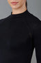 Womens Heavyweight Merino Activewear High Neck Top-Top-Paul James Knitwear-XS-Black-Urbanheer