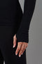 Womens Heavyweight Merino Activewear High Neck Top-Top-Paul James Knitwear-XS-Black-Urbanheer