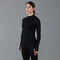 Womens Heavyweight Merino Activewear High Neck Top-Top-Paul James Knitwear-XS-Black-Urbanheer