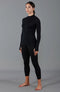 Womens Heavyweight Merino Activewear High Neck Top-Top-Paul James Knitwear-XS-Black-Urbanheer