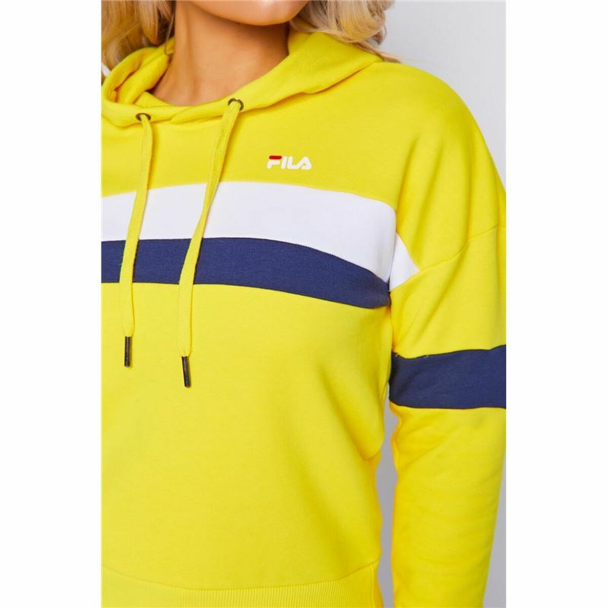 Women’s Hoodie Fila Ella Yellow-Sports | Fitness > Sports material and equipment > Sports sweatshirts-Fila-S-Urbanheer