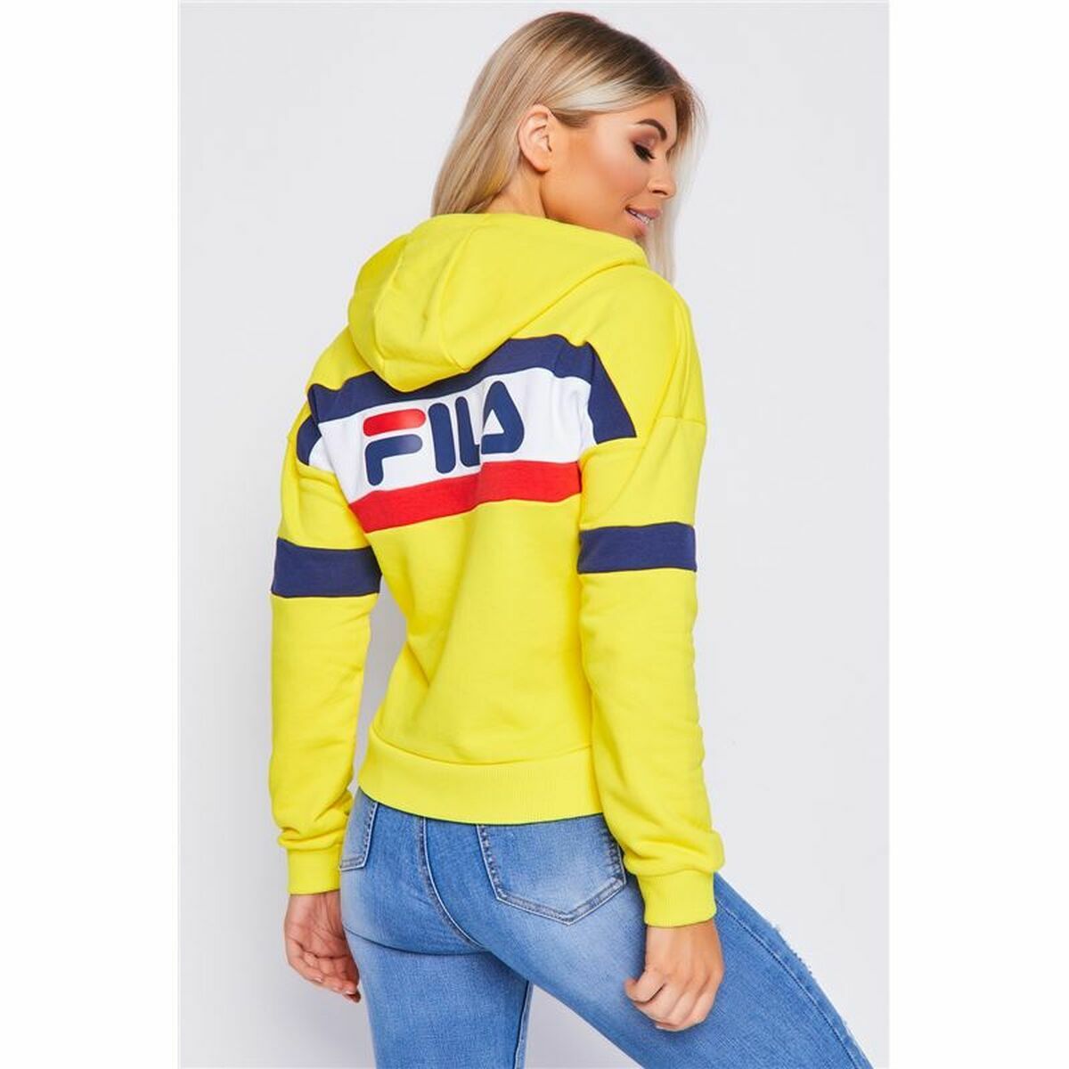 Women’s Hoodie Fila Ella Yellow-Sports | Fitness > Sports material and equipment > Sports sweatshirts-Fila-S-Urbanheer