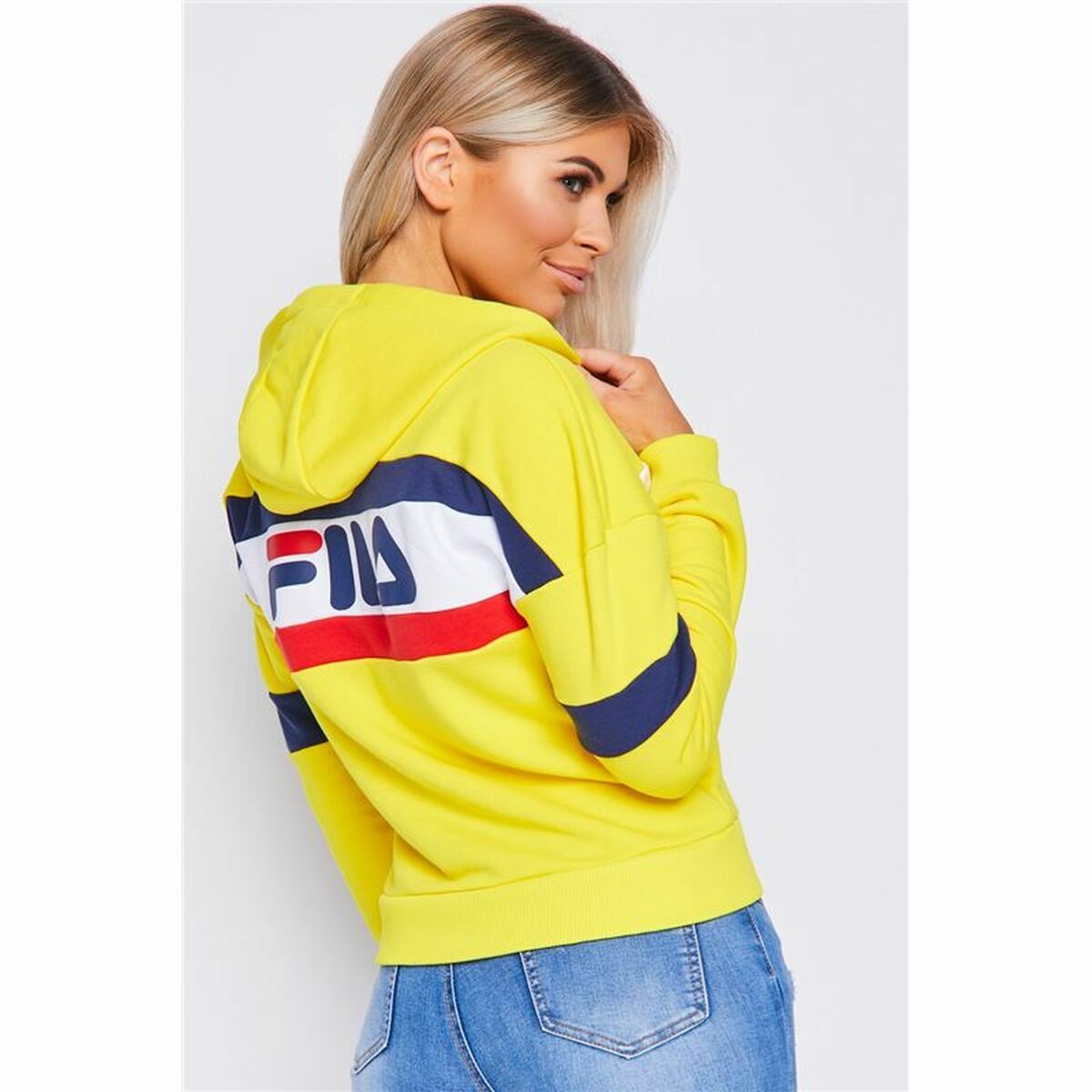 Women’s Hoodie Fila Ella Yellow-Sports | Fitness > Sports material and equipment > Sports sweatshirts-Fila-S-Urbanheer