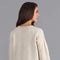 Womens Lambswool Drop Shoulder Jumper Linen-Jumper-Paul James Knitwear-S-Linen-Urbanheer