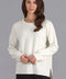 Womens Lambswool Drop Shoulder Jumper Off White-Jumper-Paul James Knitwear-S-Off White-Urbanheer