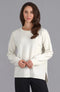 Womens Lambswool Drop Shoulder Jumper Off White-Jumper-Paul James Knitwear-S-Off White-Urbanheer