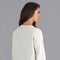Womens Lambswool Drop Shoulder Jumper Off White-Jumper-Paul James Knitwear-S-Off White-Urbanheer