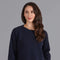 Womens Lambswool Drop Shoulder Jumper Oxford Blue-Jumper-Paul James Knitwear-S-Oxford Blue-Urbanheer