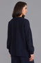 Womens Lambswool Drop Shoulder Jumper Oxford Blue-Jumper-Paul James Knitwear-S-Oxford Blue-Urbanheer