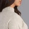 Womens Lambswool Grown On Neck Jumper Linen-Jumper-Paul James Knitwear-S-Linen-Urbanheer