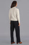 Womens Lambswool Grown On Neck Jumper Linen-Jumper-Paul James Knitwear-S-Linen-Urbanheer